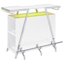Coaster Furniture Araceli 182355 Freestanding LED Home Bar Cabinet - White High Gloss IMAGE 7
