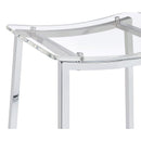 Coaster Furniture Jovani 182358 Acrylic Backless Counter Stool - Chrome (Set of 2) IMAGE 6