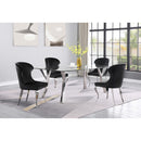 Coaster Furniture Cheyanne 190742 Upholstered Dining Side Chair - Black (Set of 2) IMAGE 10