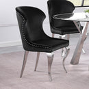 Coaster Furniture Cheyanne 190742 Upholstered Dining Side Chair - Black (Set of 2) IMAGE 2