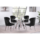 Coaster Furniture Cheyanne 190742 Upholstered Dining Side Chair - Black (Set of 2) IMAGE 9