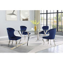 Coaster Furniture Cheyanne 190745 Upholstered Dining Side Chair - Ink Blue (Set of 2) IMAGE 10