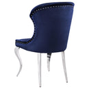 Coaster Furniture Cheyanne 190745 Upholstered Dining Side Chair - Ink Blue (Set of 2) IMAGE 6