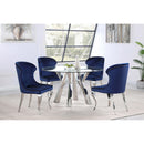 Coaster Furniture Cheyanne 190745 Upholstered Dining Side Chair - Ink Blue (Set of 2) IMAGE 9