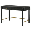 Coaster Furniture Arini 224337 2-Drawer Vanity Desk Makeup Table - Black IMAGE 5