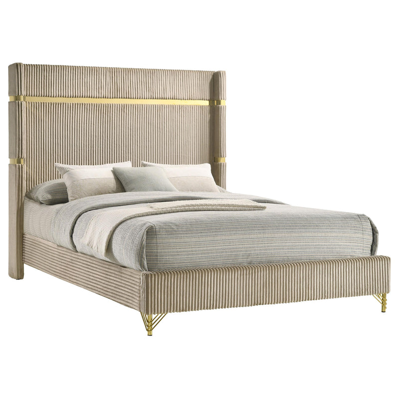 Coaster Furniture Lucia King Upholstered Panel Bed 224731KE IMAGE 4