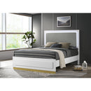 Coaster Furniture Caraway 224771KW Wood California King LED Panel Bed - White IMAGE 2