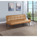  Coaster Furniture Jenson 360234 Upholstered Tufted Convertible Sofa Bed - Saddle Brown IMAGE 2
