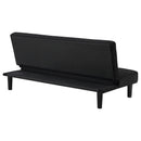  Coaster Furniture Stanford 360238 Upholstered Tufted Convertible Sofa Bed - Black IMAGE 9