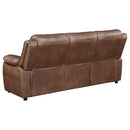  Coaster Furniture Ellington 508281 Upholstered Padded Arm Sofa - Dark Brown IMAGE 6
