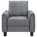 Coaster Furniture Davis 509636 Upholstered Rolled Arm Accent Chair - Grey IMAGE 3