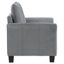 Coaster Furniture Davis 509636 Upholstered Rolled Arm Accent Chair - Grey IMAGE 8