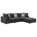  Coaster Furniture Serene 551324-SETB 4 pc Upholstered Modular Sectional - Charcoal IMAGE 1