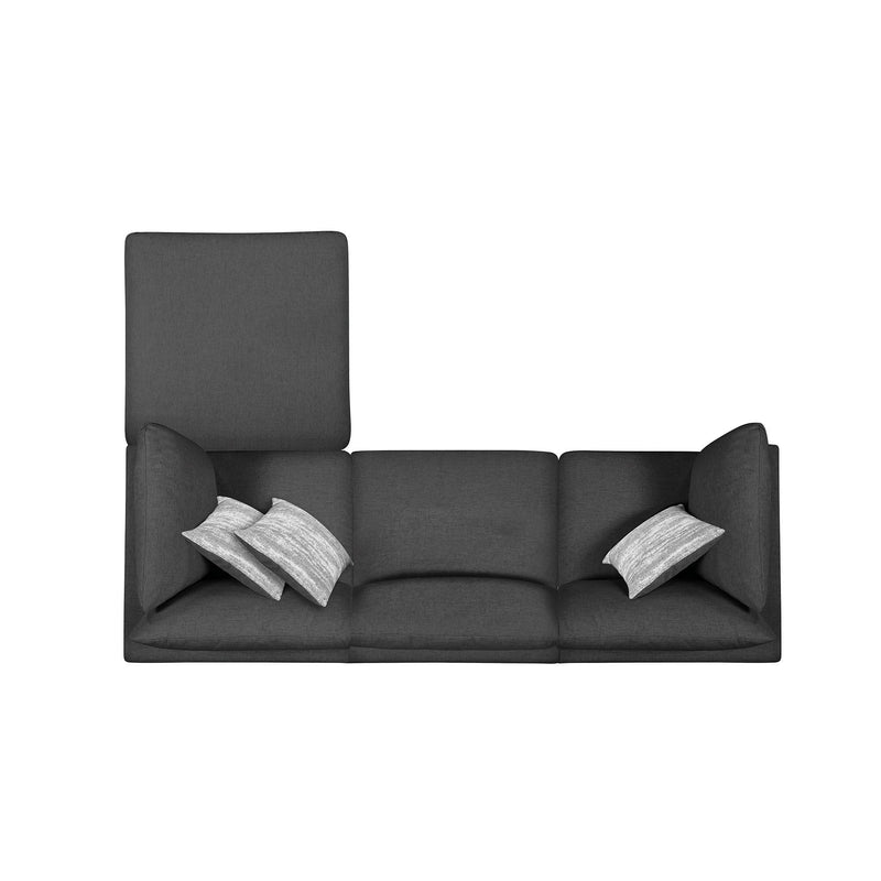 Coaster Furniture Serene Fabric 4 pc Sectional 551324-SETB IMAGE 3