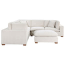  Coaster Furniture Lakeview 551461-SETA 5 pc Upholstered Modular Sectional Sofa - Ivory IMAGE 2