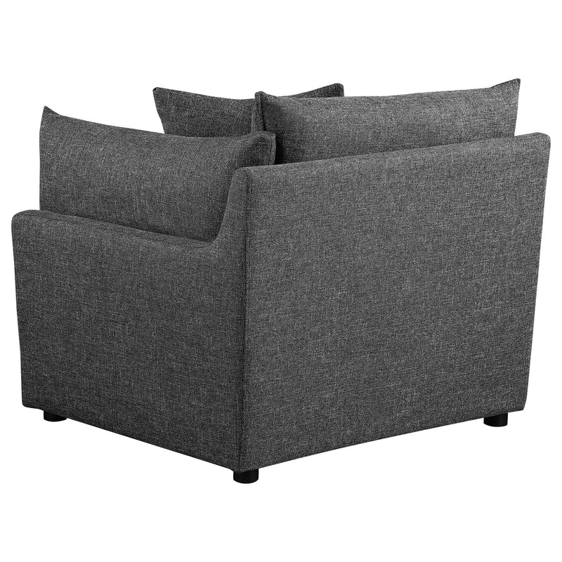 Coaster Furniture Sasha 551681-SETB 3 pc Upholstered Sofa - Barely Black IMAGE 13