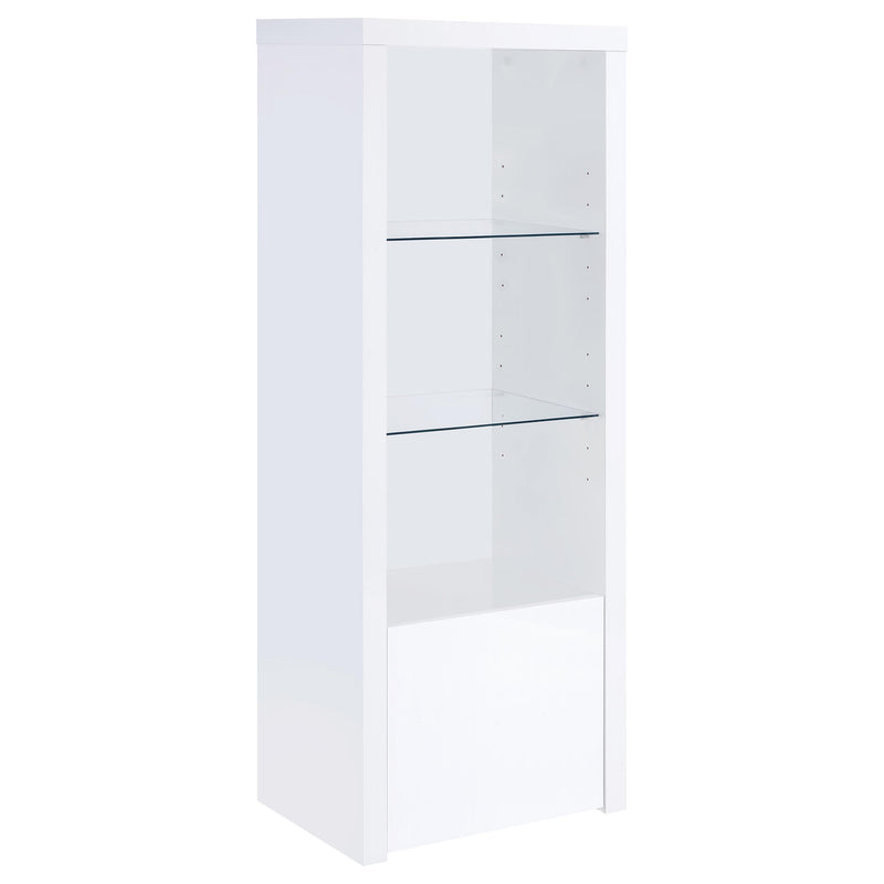 Coaster Furniture Jude 704251-SET 3-Piece Entertainment Center with 71" TV Stand - White High Gloss IMAGE 8