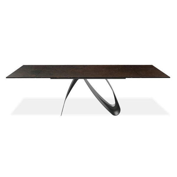 Mobital Signature Dining Table with Ceramic Top and Trestle Base DTA-SIGN-OXBR-110PC IMAGE 1