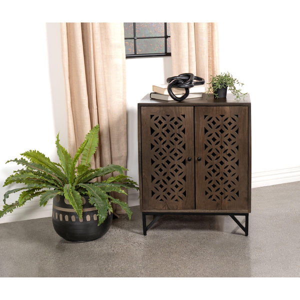 Coaster Furniture Zaria 950391 2-Door Wooden Accent Cabinet - Brown IMAGE 1