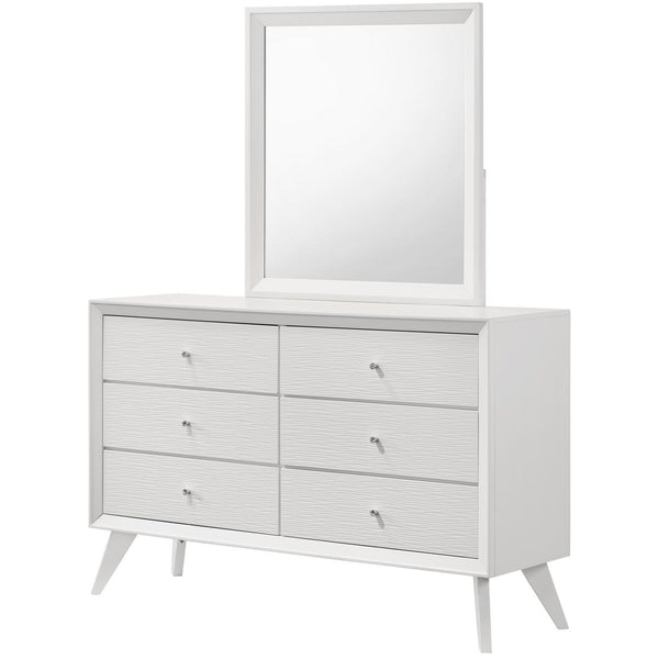 IFDC Mia 6-Drawer Dresser with Mirror Mia Dresser and Mirror Set IMAGE 1