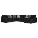 Signature Design by Ashley Midnight-Madness 98103S3 4 pc Sectional with Chaise IMAGE 1
