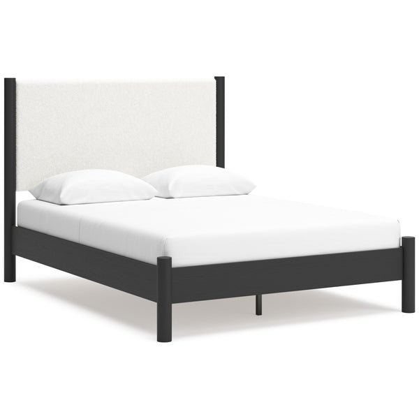 Signature Design by Ashley Cadmori Queen Upholstered Panel Bed B2616-57/B2616-54/B100-13 IMAGE 1