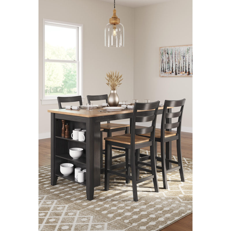 Signature Design by Ashley Gesthaven Counter Height Dining Table with Trestle Base D396-13 IMAGE 8