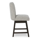Signature Design by Ashley Burkhaus D984-124 Upholstered Swivel Barstool IMAGE 3