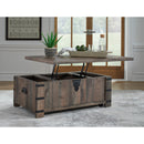 Signature Design by Ashley Hollum T466T1 Lift-top Coffee Table and 2 End Tables IMAGE 3