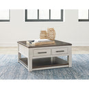 Signature Design by Ashley Darborn T796T1 Lift-top Coffee Table and 2 Chairside End Tables IMAGE 2