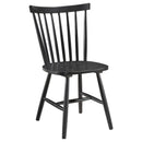 Coaster Furniture Hollyoak 183042 Windsor Wood Dining Side Chair - Black (Set of 2) IMAGE 1