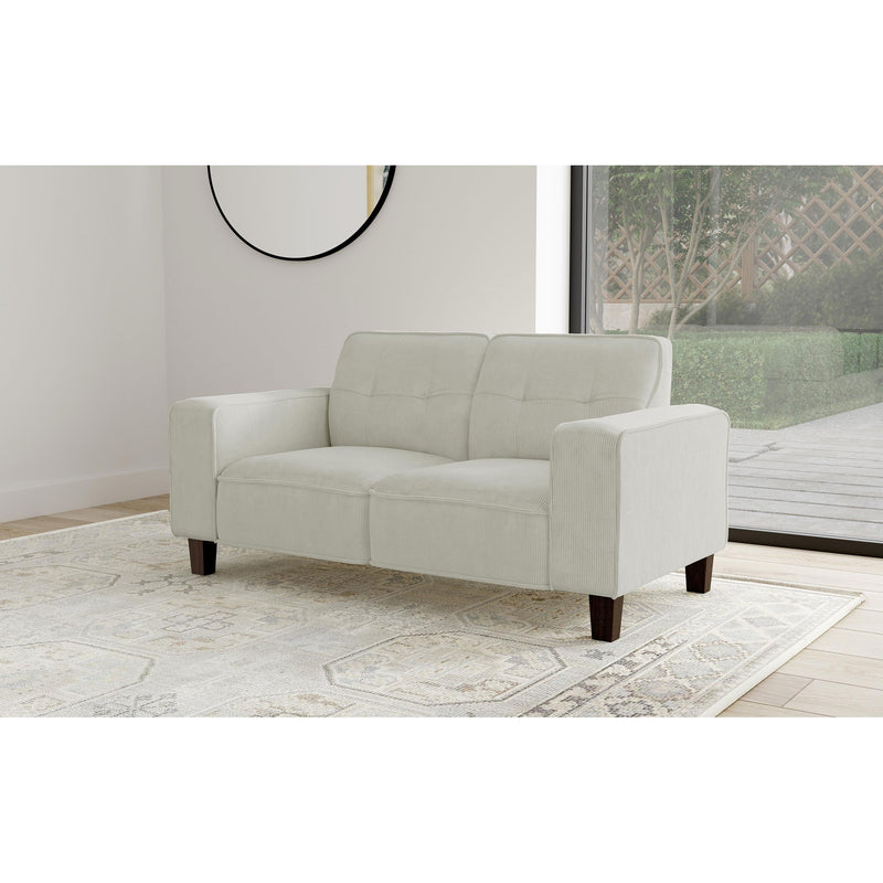 Coaster Furniture Deerhurst 509648 Upholstered Track Arm Tufted Loveseat - Greige IMAGE 9