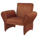  Coaster Furniture Liana 903150 Upholstered Roll Arm Accent Armchair - Rust Orange IMAGE 3