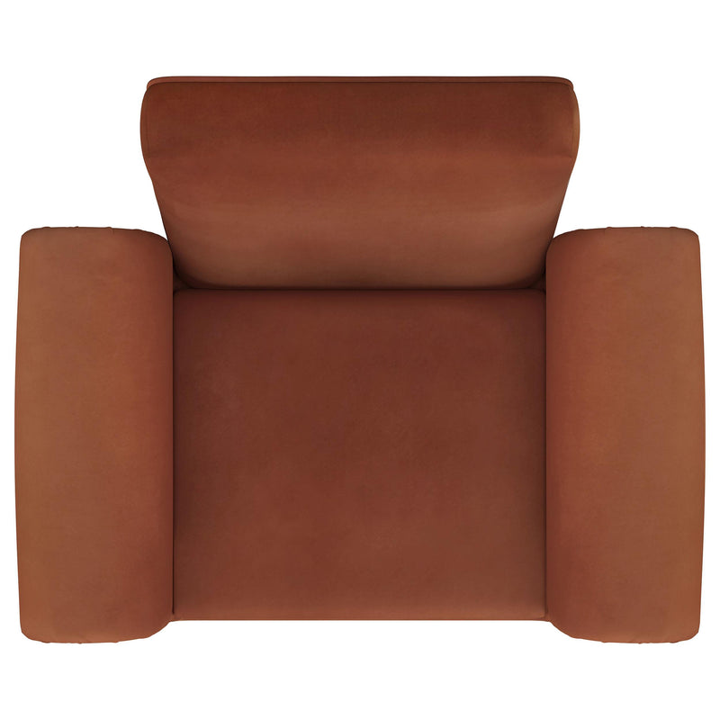  Coaster Furniture Liana 903150 Upholstered Roll Arm Accent Armchair - Rust Orange IMAGE 9