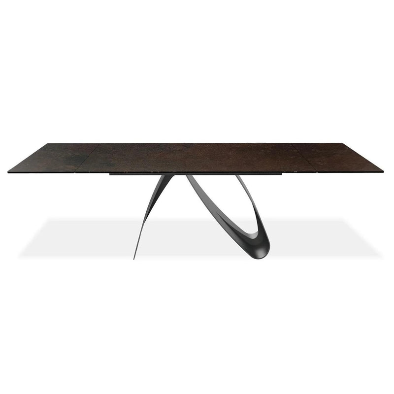 Mobital Signature Dining Table with Ceramic Top and Pedestal Base DTASIGNOXIDPCBLA IMAGE 2