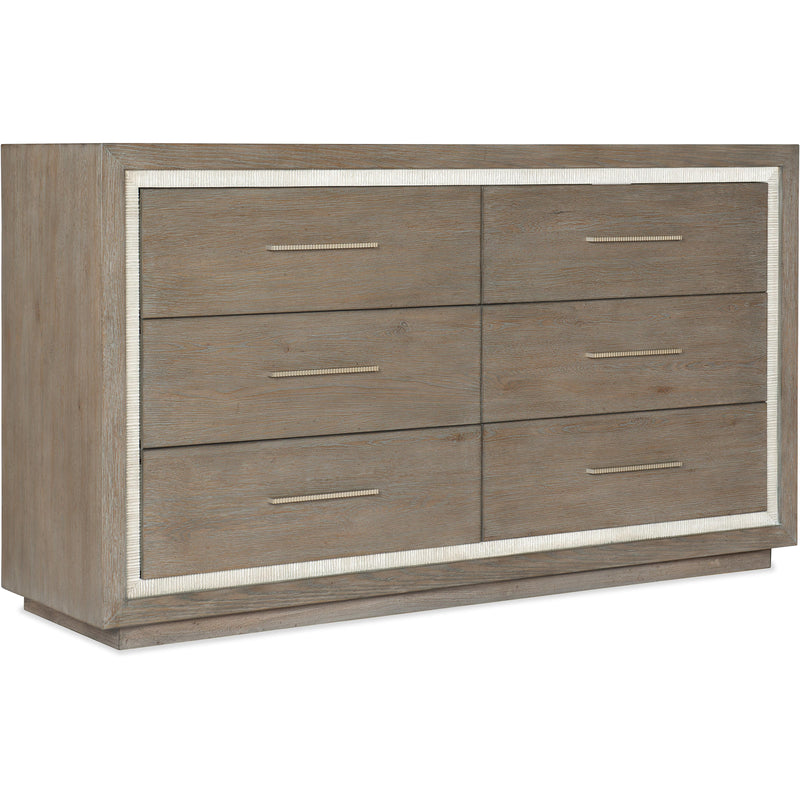 Hooker Furniture 6350-90002-95 Serenity Mainstay Six Drawer Dresser IMAGE 3