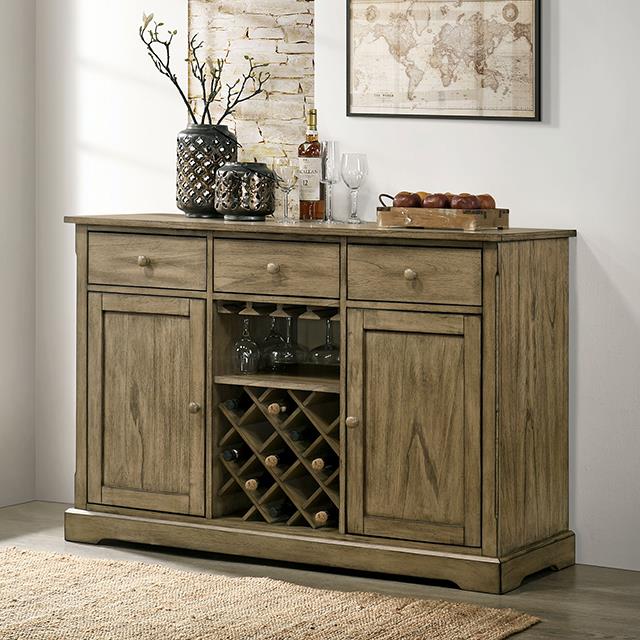 Furniture of America Templemore Server CM3514BR-SV IMAGE 1