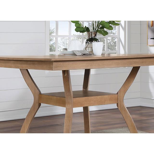 Furniture of America Square Upminster Counter Height Dining Table CM3984NT-PT IMAGE 4