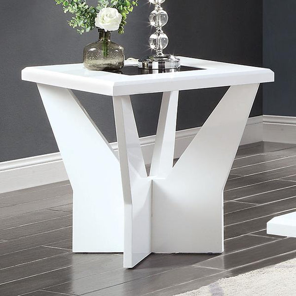 Furniture of America Dubendorf End Table CM4183WH-E IMAGE 1