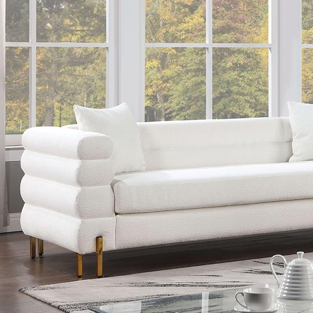 Furniture of America Landovery Stationary Sofa CM6454WH-SF-PK IMAGE 1