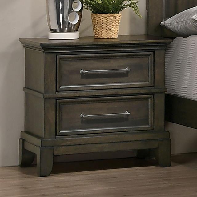 Furniture of America Houston 2-Drawer Nightstand CM7221GY-N IMAGE 1