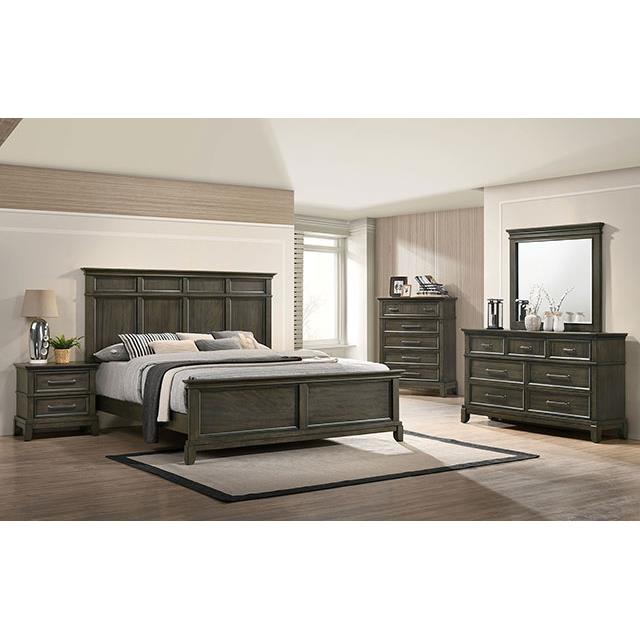 Furniture of America Houston Queen Panel Bed CM7221GY-Q-BED IMAGE 2