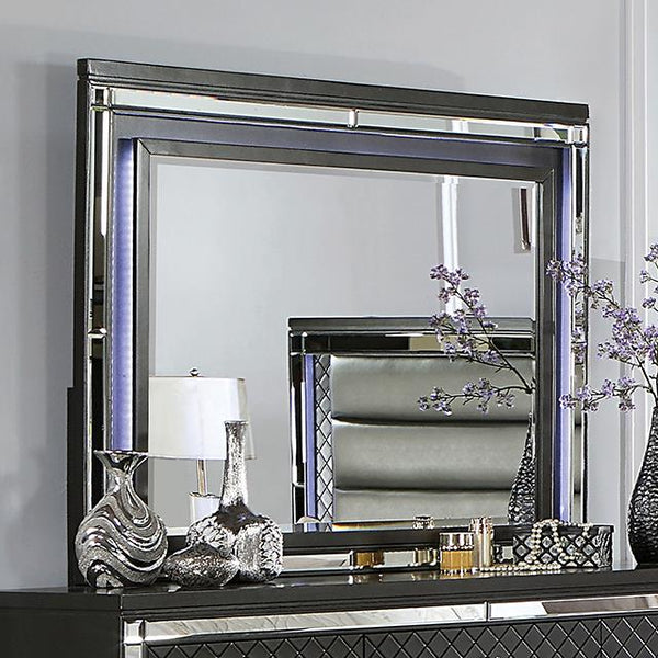 Furniture of America Calandria Dresser Mirror CM7320GY-M IMAGE 1