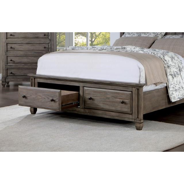 Furniture of America Durango California King Panel Bed with Storage CM7461GY-CK-BED IMAGE 4