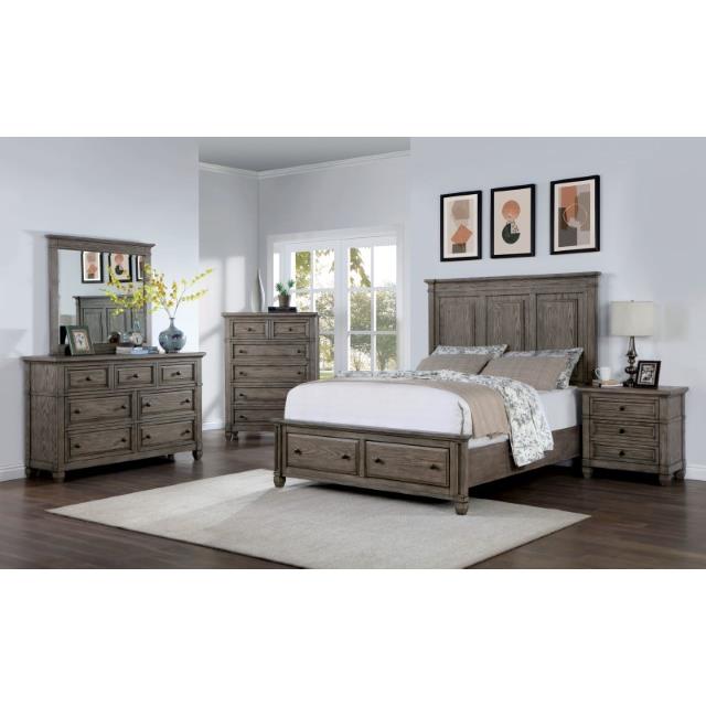 Furniture of America Durango Queen Panel Bed with Storage CM7461GY-Q-BED IMAGE 3