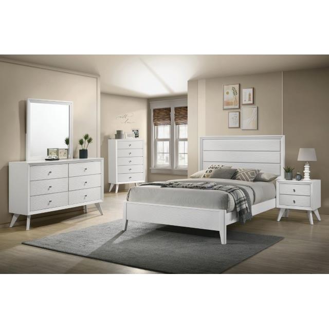 Furniture of America Dortmund California King Panel Bed CM7465WH-CK-BED IMAGE 2