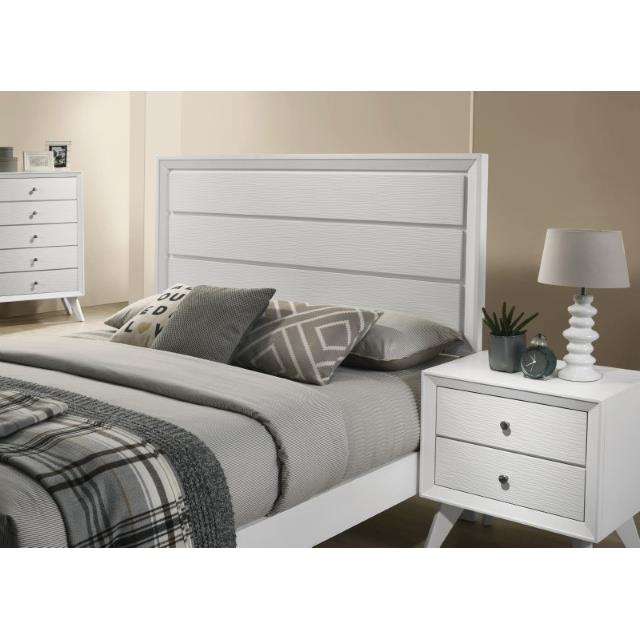 Furniture of America Dortmund California King Panel Bed CM7465WH-CK-BED IMAGE 4