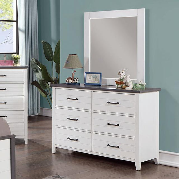 Furniture of America Priam 6-Drawer Dresser CM7467WH-D IMAGE 1