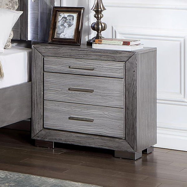 Furniture of America Raiden 2-Drawer Nightstand CM7468GY-N IMAGE 1