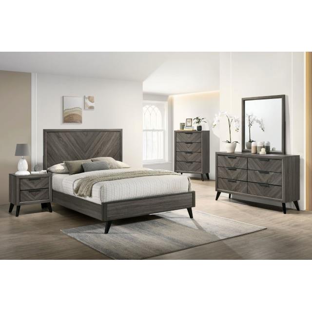 Furniture of America Vagan King Panel Bed CM7472GY-EK-BED IMAGE 2